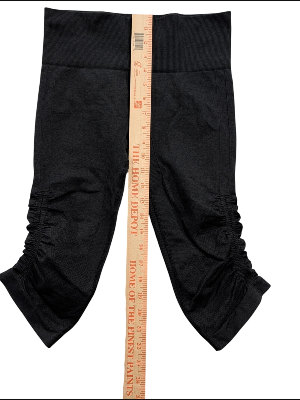 Lululemon Ebb to Flow Ruched Crops Black Size 6 Seamless Leggings - Picture 5 of 5